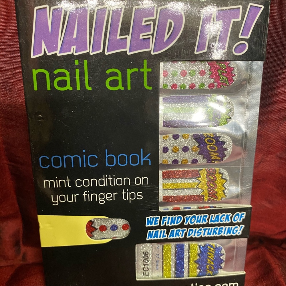 Espionage Cosmetics Nail Wrap “comic book”